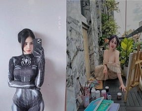 Na mostra com confiança sua beleza grande e redonda