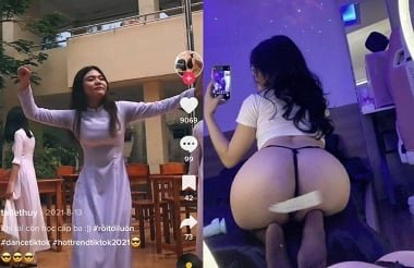 Bich Phuong dispara água do tubo de spray