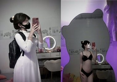 Cô ta thích show hàng kích thích người xem
