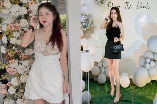 Garota gostosa Tiktok mostra água molhada de borboleta rosa