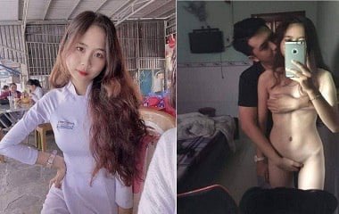 Clipe de sexo Hanh está equipado com vazamento